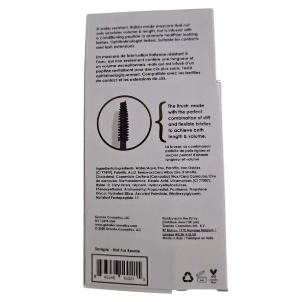 Grande Cosmetics Grande Mascara Conditioning Peptide Rich Black 0.05oz/1.4g